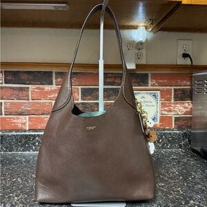 Coach Brooklyn 28 Hobo Shoulder Bag – Brown Natural Grain Leather – Style E2457